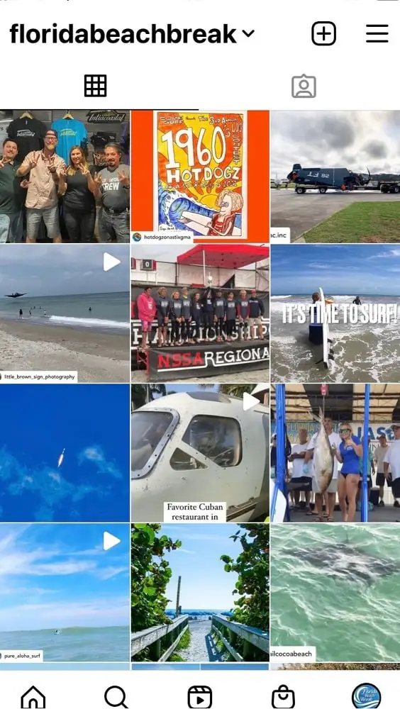 Florida Beach Break Instagram page