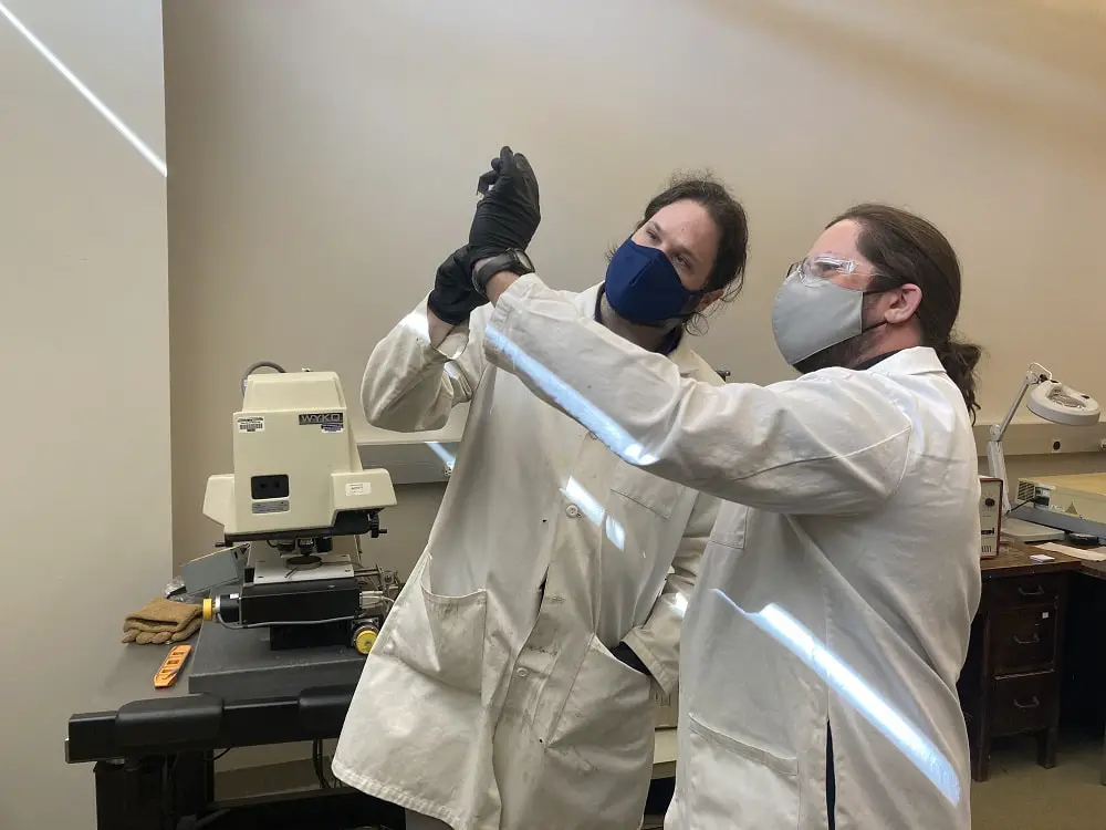 With another scientist Dr. Kevin O'Malley