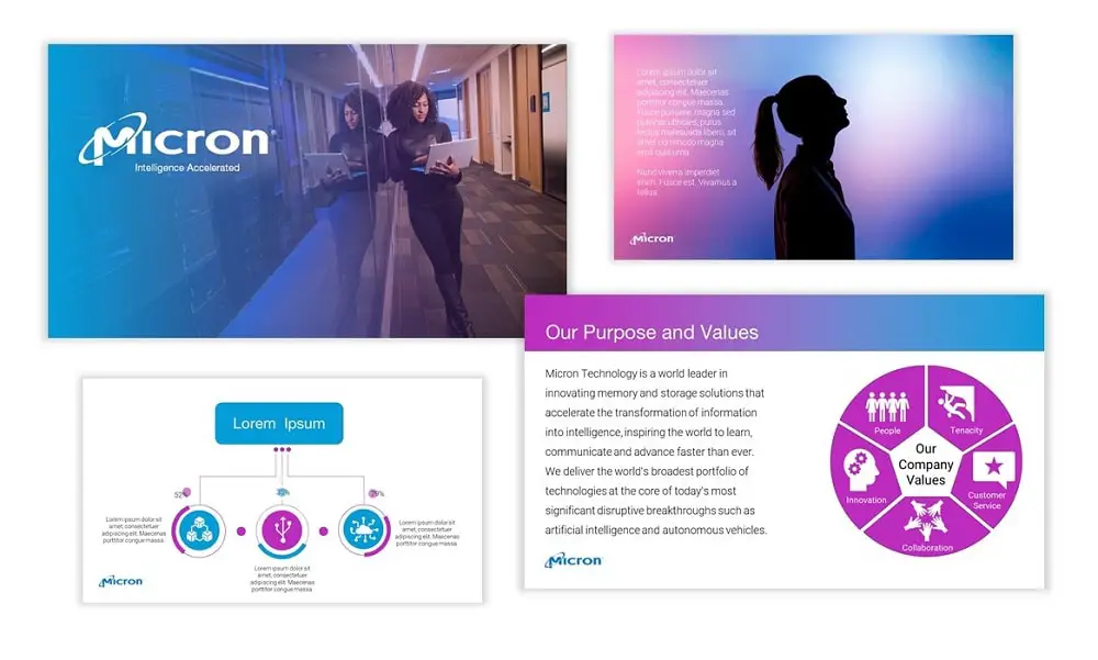 Presentation design for Micron